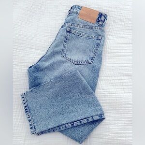 Zara Light Blue Straight Leg Jeans